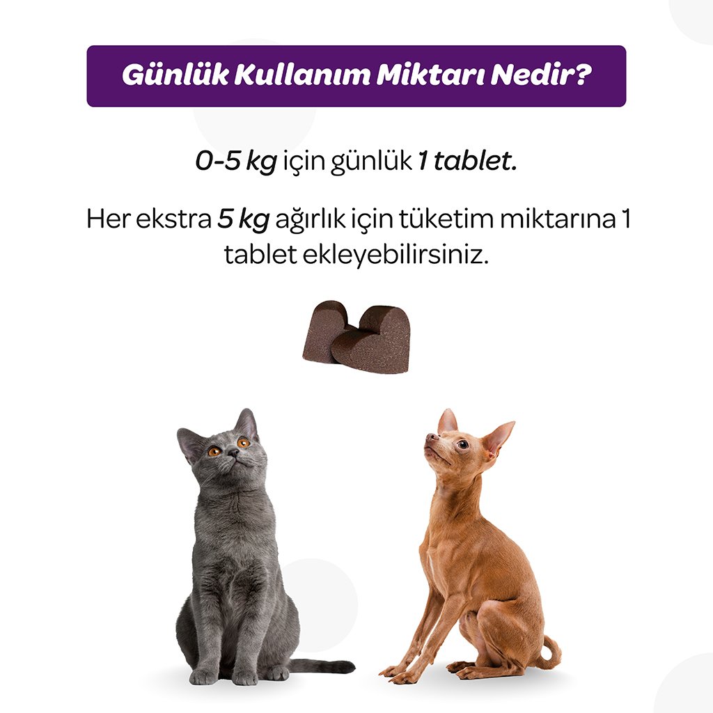 Vet's Plus Sterilised Kısırlaştırılmış Kediler İçin Yaban Mersinli Çiğnenebilir Tablet (60'lı)