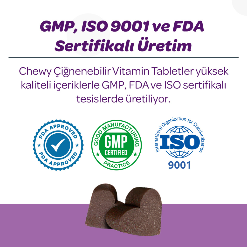 Vet's Plus Sterilised Kısırlaştırılmış Kediler İçin Yaban Mersinli Çiğnenebilir Tablet (60'lı)