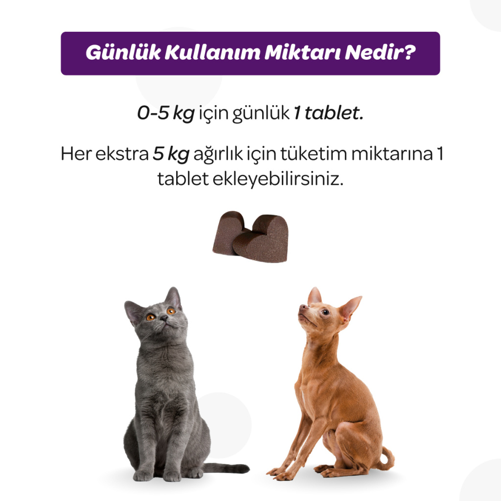 Vet's Plus Sterilised Kısırlaştırılmış Kediler İçin Yaban Mersinli Çiğnenebilir Tablet (60'lı)