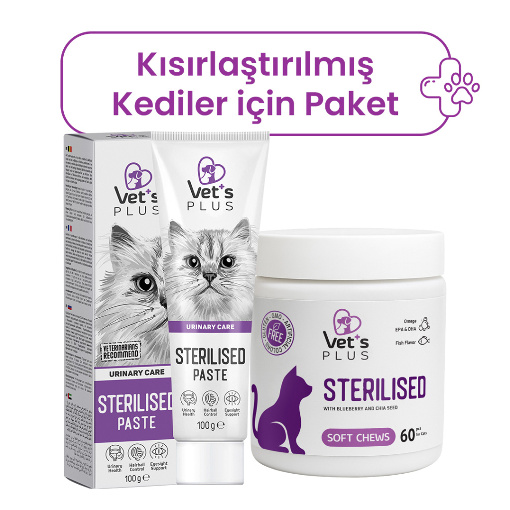 Vet's Plus Kısırlaştırılmış Kedilerin İhtiyaçlarına Özel Paket