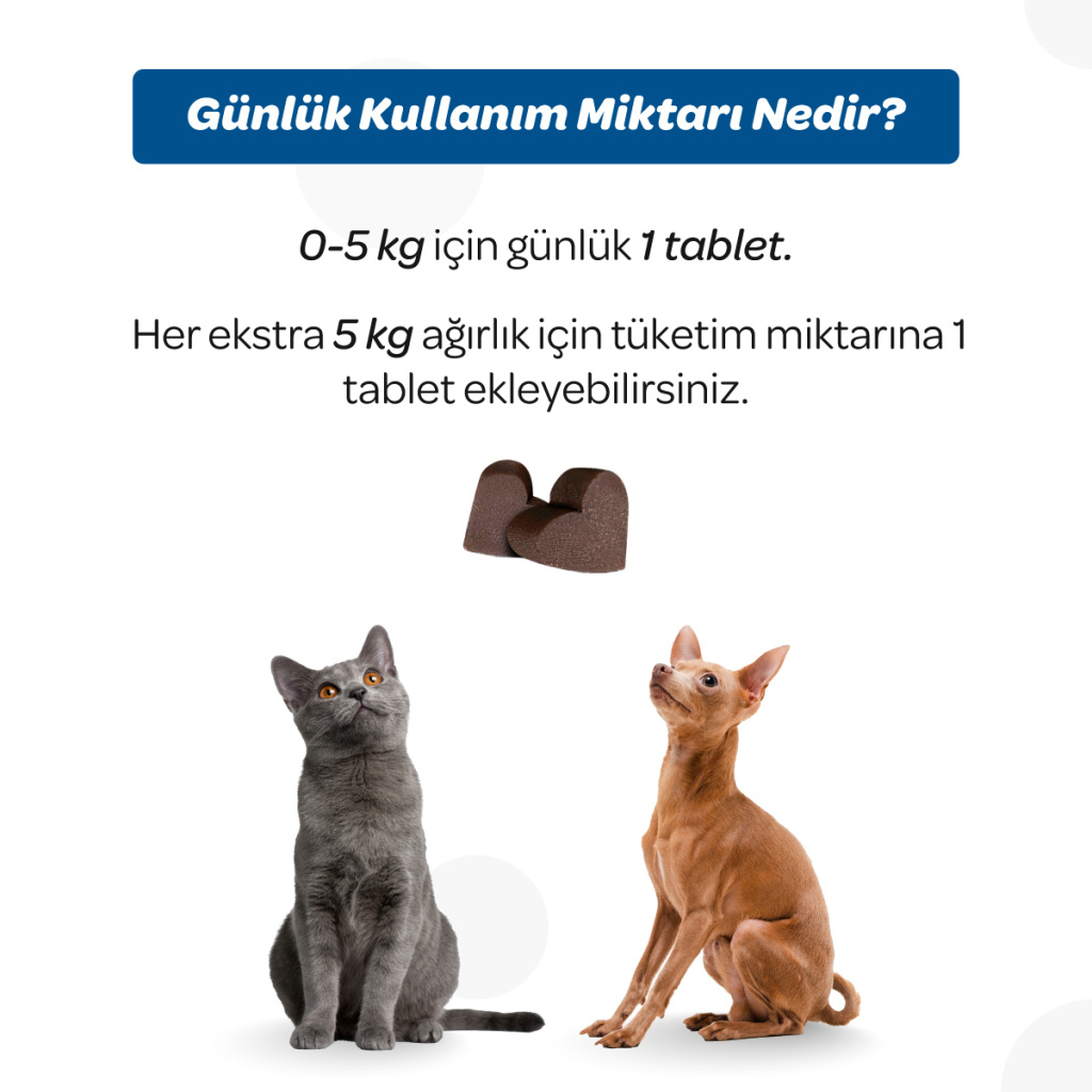 Vet's Plus Derma Care Kedi ve Köpekler İçin Deri ve Tüy Yapısı Desteği Çiğnenebilir Tablet (60'lı)