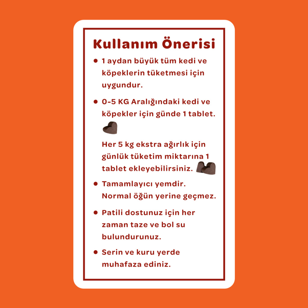 Vet's Plus Multi-Vitamin Kedi ve Köpekler İçin Spirulinalı Vitamin Çiğnenebilir Tablet (60'lı)