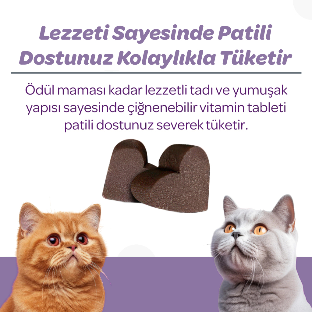 Vet's Plus Calming Kedi ve Köpekler İçin Sakinleştirici Çiğnenebilir Tablet (60'lı)