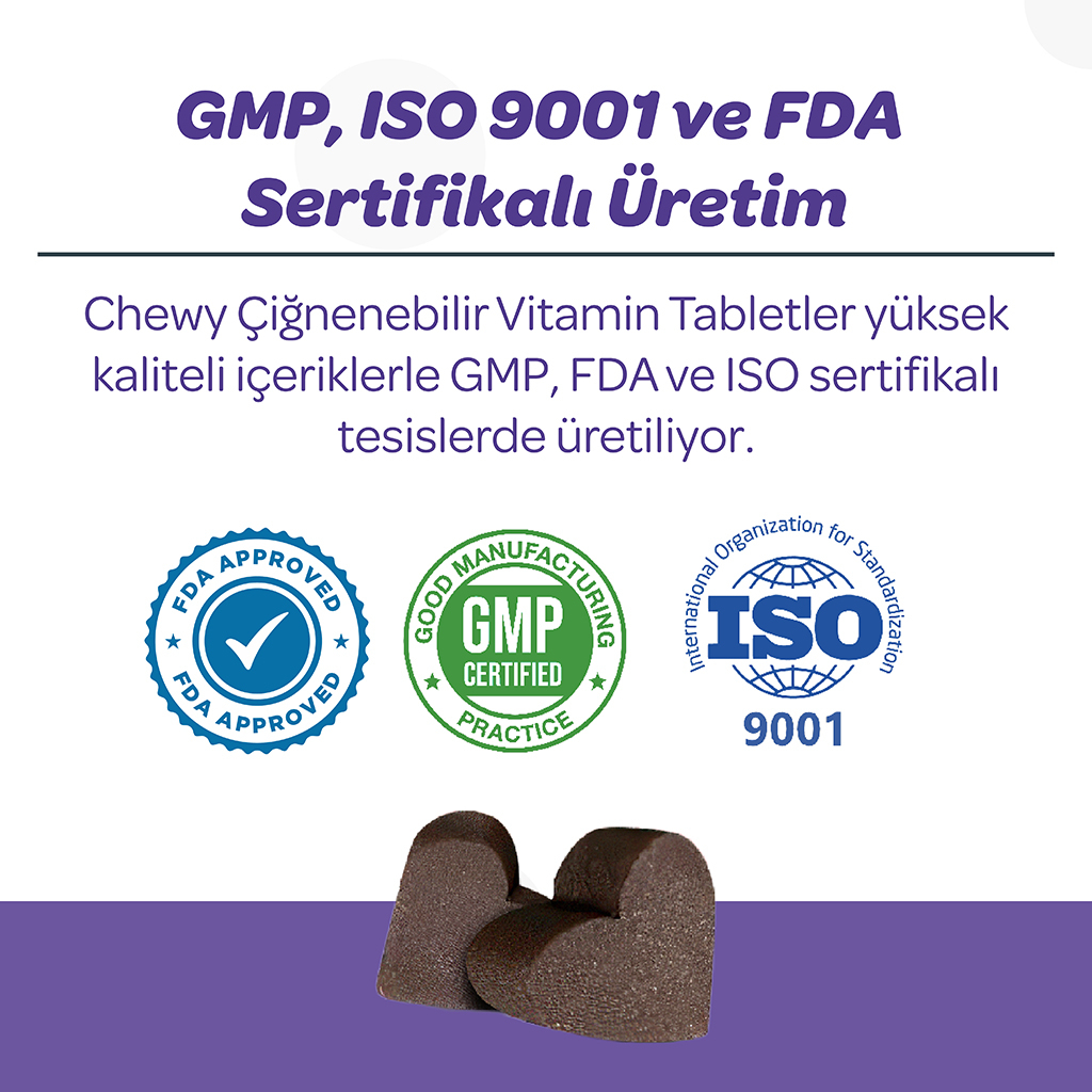 Vet's Plus Calming Kedi ve Köpekler İçin Sakinleştirici Çiğnenebilir Tablet (60'lı)