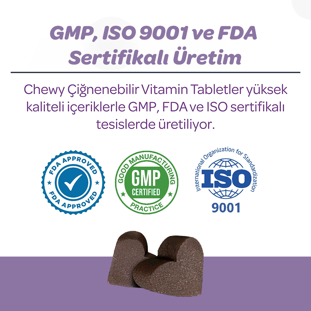 Vet's Plus Calming Kedi ve Köpekler İçin Sakinleştirici Çiğnenebilir Tablet (60'lı)