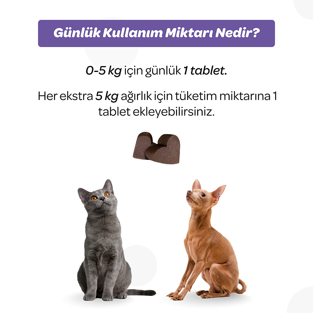 Vet's Plus Calming Kedi ve Köpekler İçin Sakinleştirici Çiğnenebilir Tablet (60'lı)