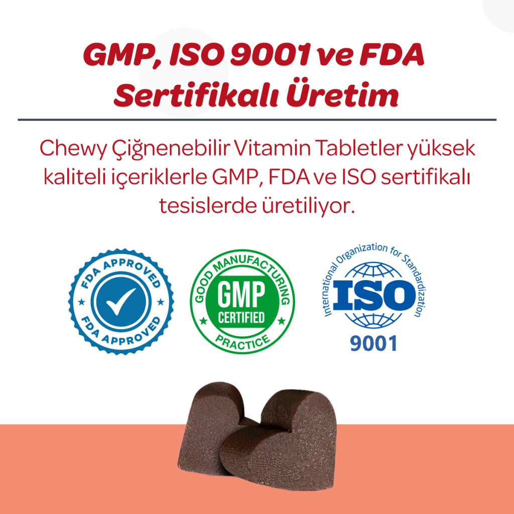 Vet's Plus Calming Kedi ve Köpekler İçin Sakinleştirici Çiğnenebilir Tablet (60'lı)