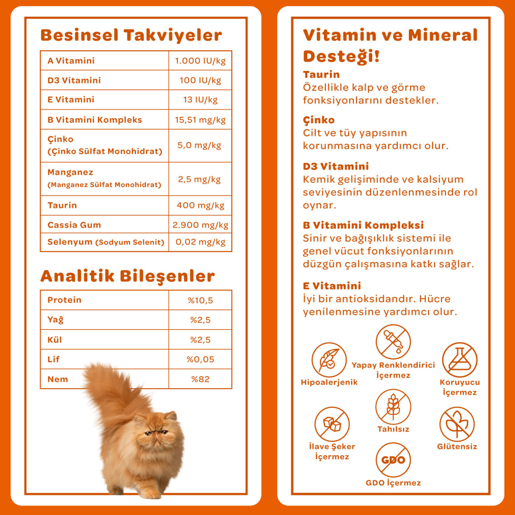 Vet's Plus Optimal Nutrition Kuzu Etli Tahılsız Kedi Konservesi 85gr (12 Adet)