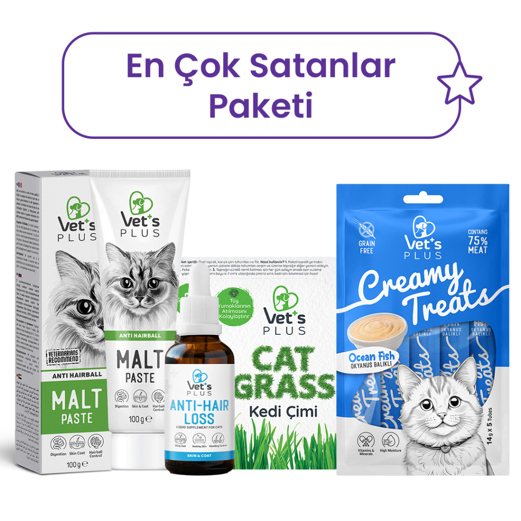 Vet's Plus Kediler İçin En Çok Satanlar Paketi