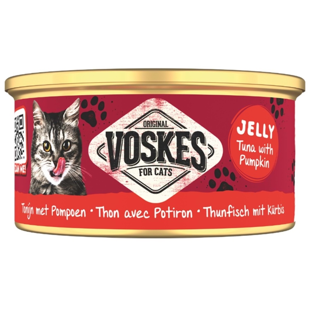 Voskes Jöle İçinde Ton Balıklı ve Bal Kabaklı Yetişkin Kedi Konservesi 85gr