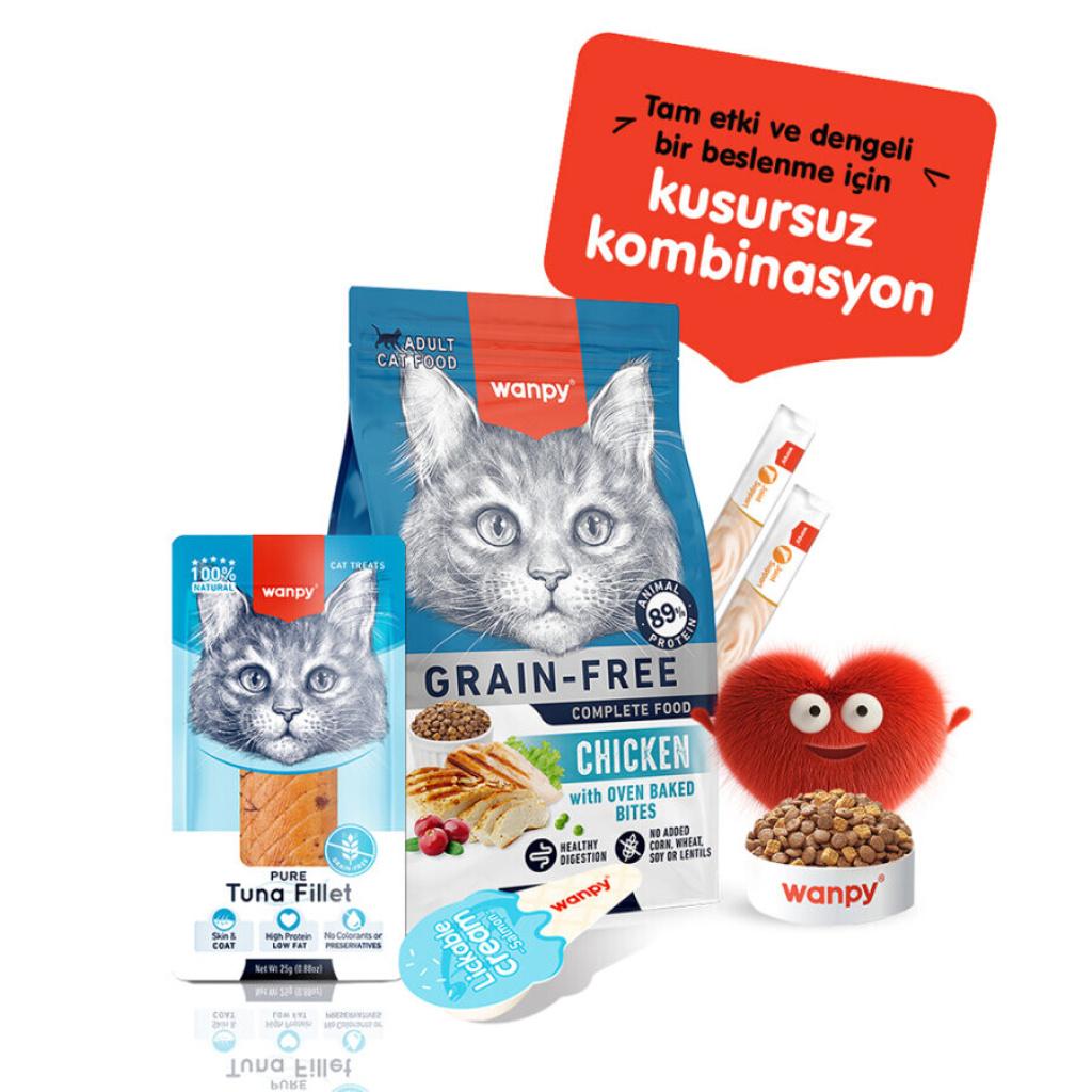 Wanpy Ton Balığı Fileto Kedi Ödül Maması 25gr