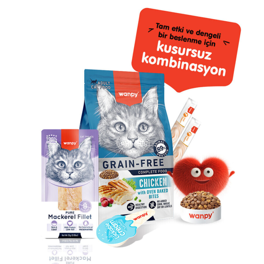 Wanpy Uskumru Fileto Kedi Ödül Maması 25gr