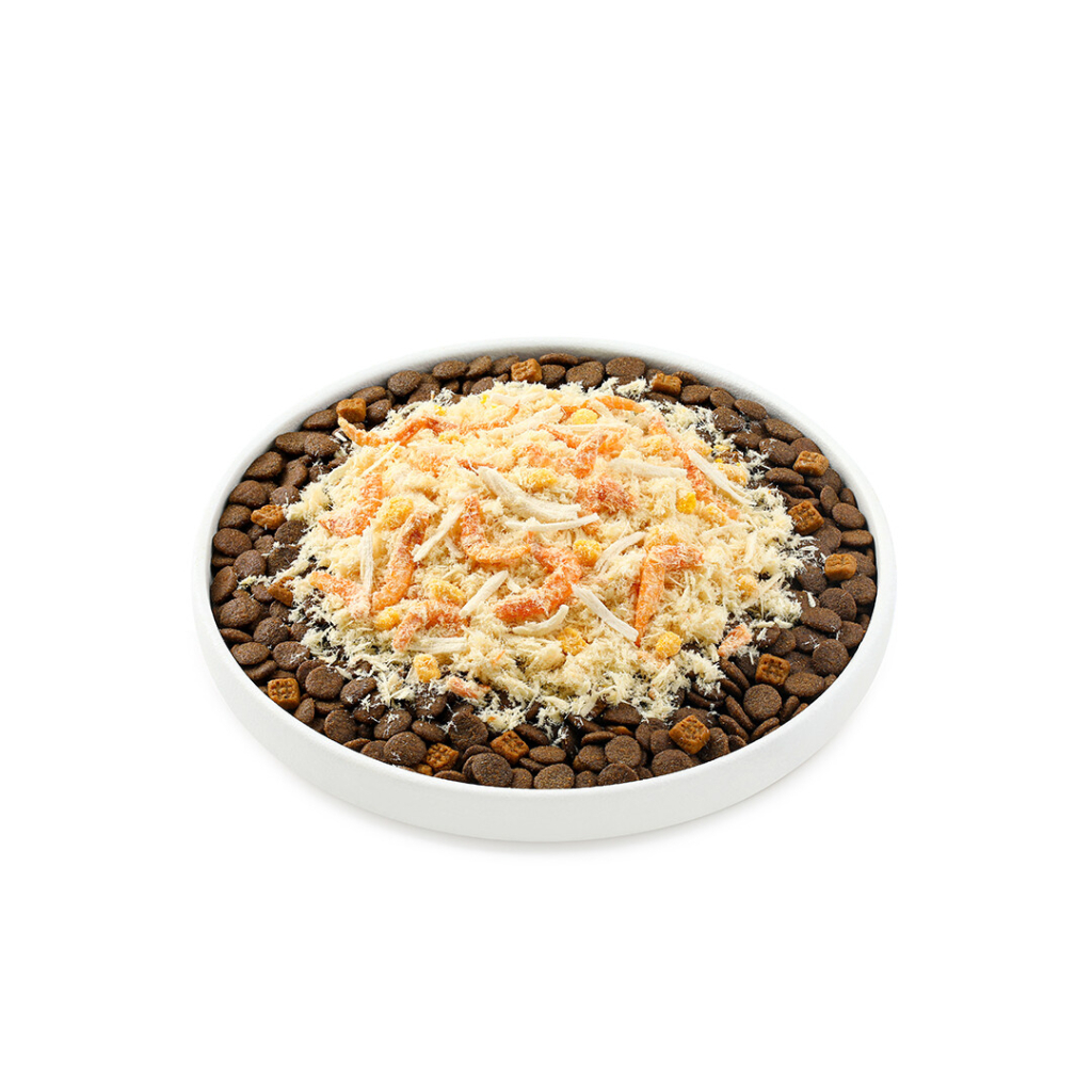 Wanpy Fluffy Topper Dondurularak Kurutulmuş Tavuk Karides ve Yumurta Sarılı Kedi Ödül Maması 30gr