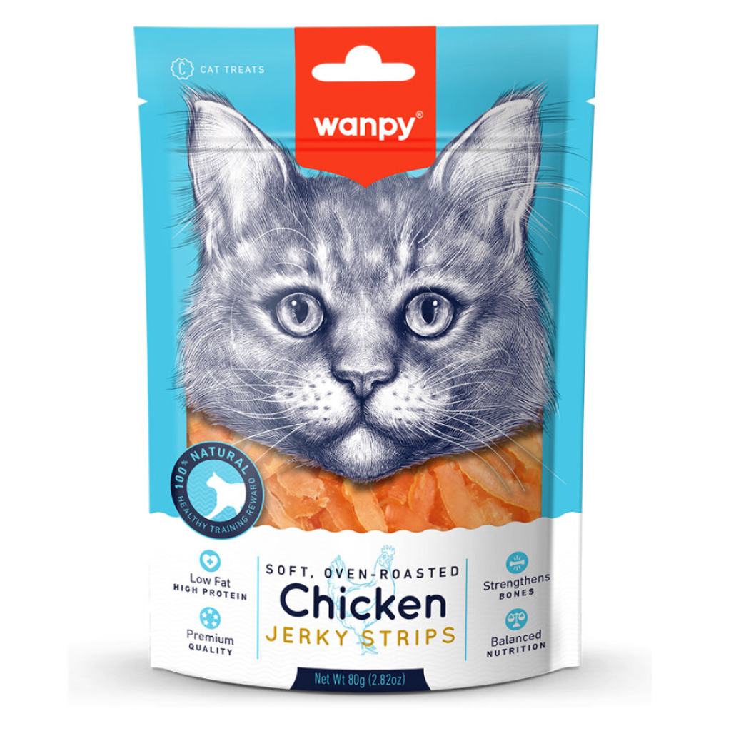 Wanpy Oven Roasted Tavuklu Yumuşak Taneli Kedi Ödül Maması 80gr