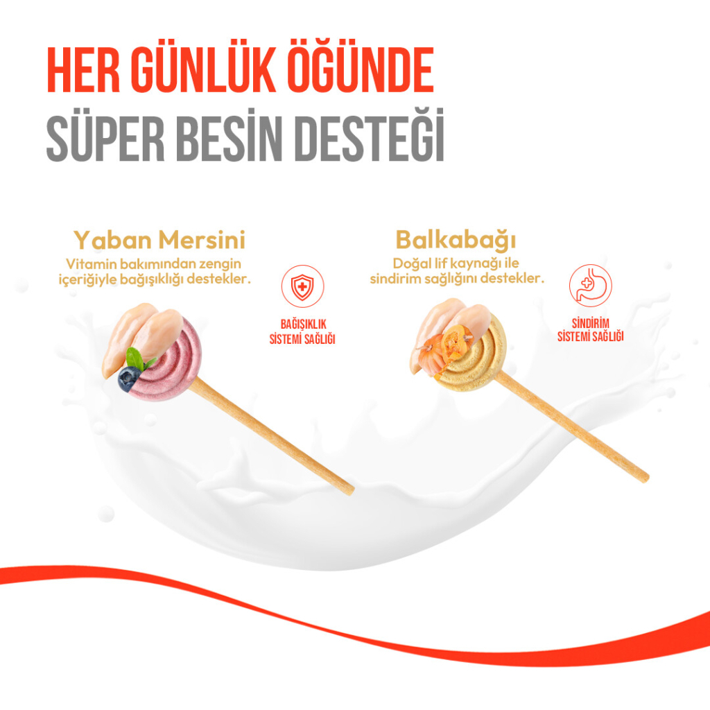 Wanpy LolliPop Dondurularak Kurutulmuş Yaban Mersinli Lolipop Köpek Ödül Maması 6gr (10'lu)