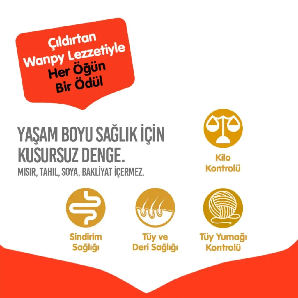 Wanpy Ton Balıklı Tahılsız Yetişkin Kedi Maması 8kg