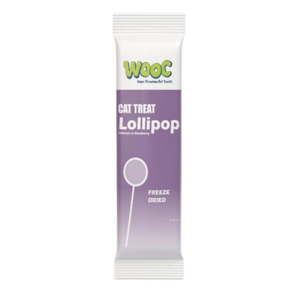 Wooc Lollipop Tavuk ve Yaban Mersinli Kedi Ödül Maması 1,4gr (50'li)