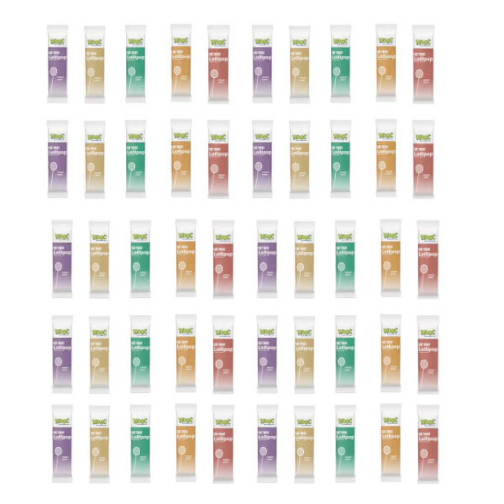 Wooc Lollipop Karışık Çeşitli Kedi Ödül Maması 14gr (50'li)