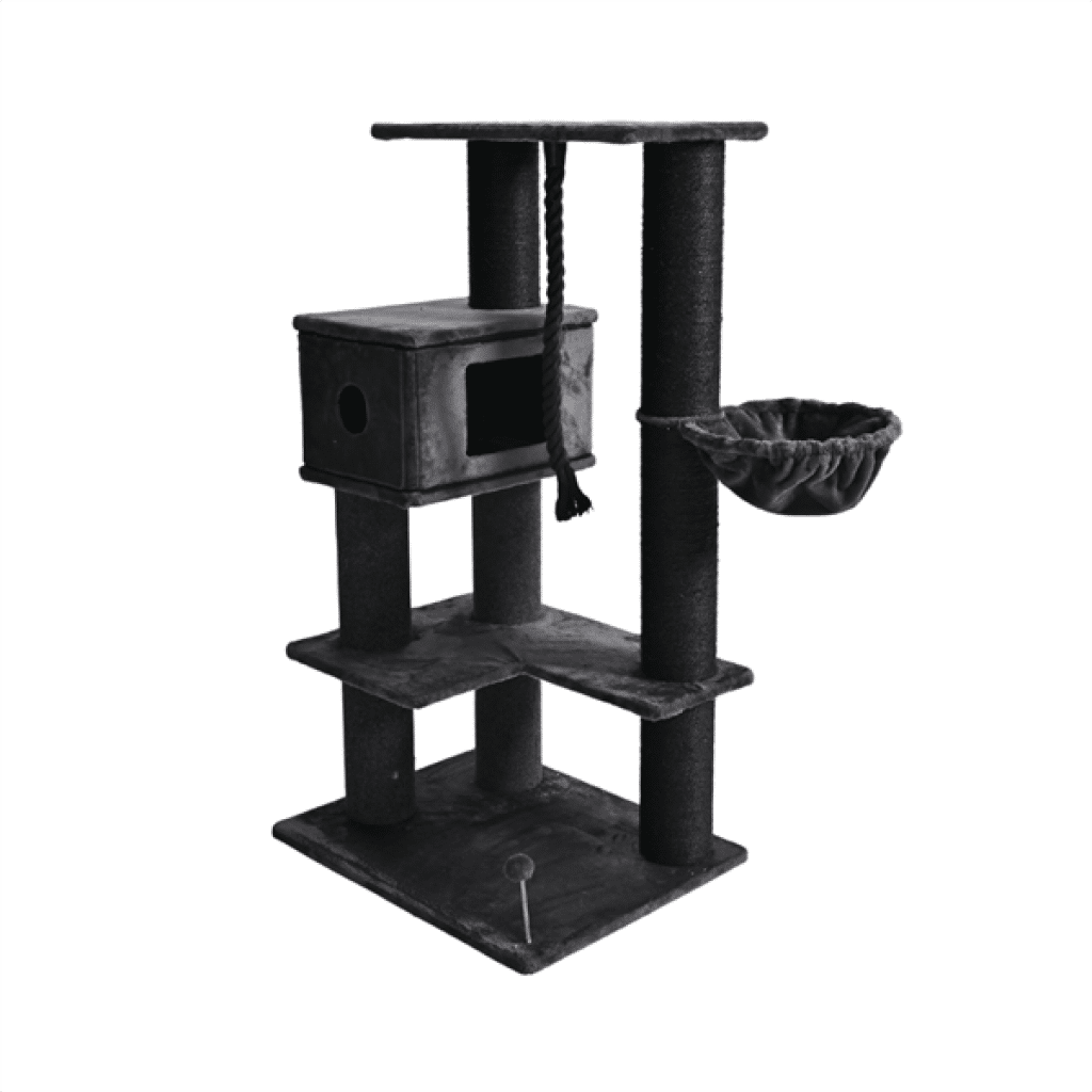 Zampa Paticia Tırmalama Tahtalı Kedi Evi 75x60x137cm