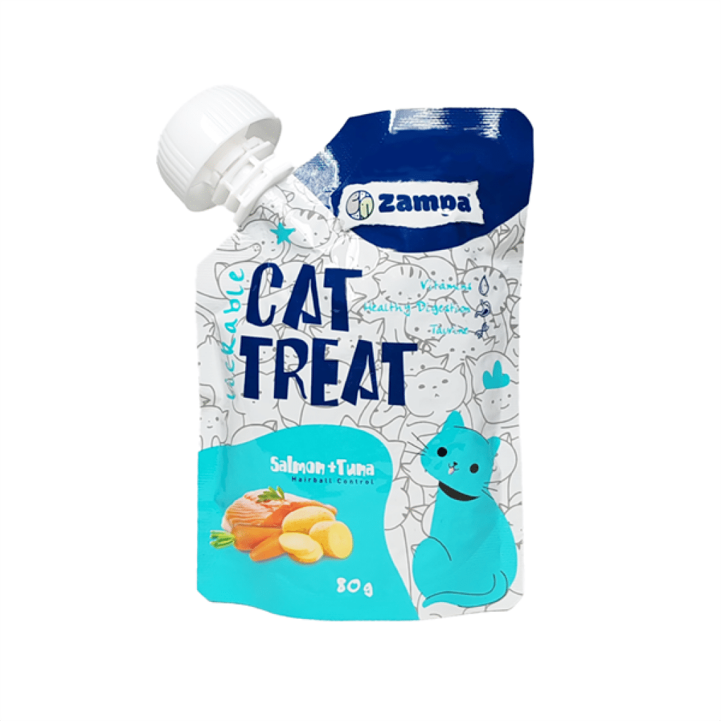 Zampa Somon ve Ton Balıklı Kedi Ödül Pudingi 80gr