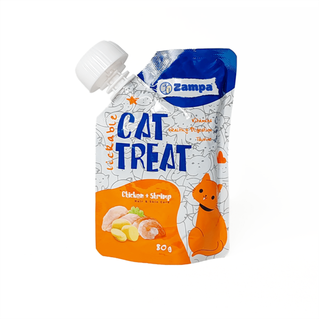 Zampa Tavuk Etli ve Karidesli Kedi Ödül Pudingi 80gr