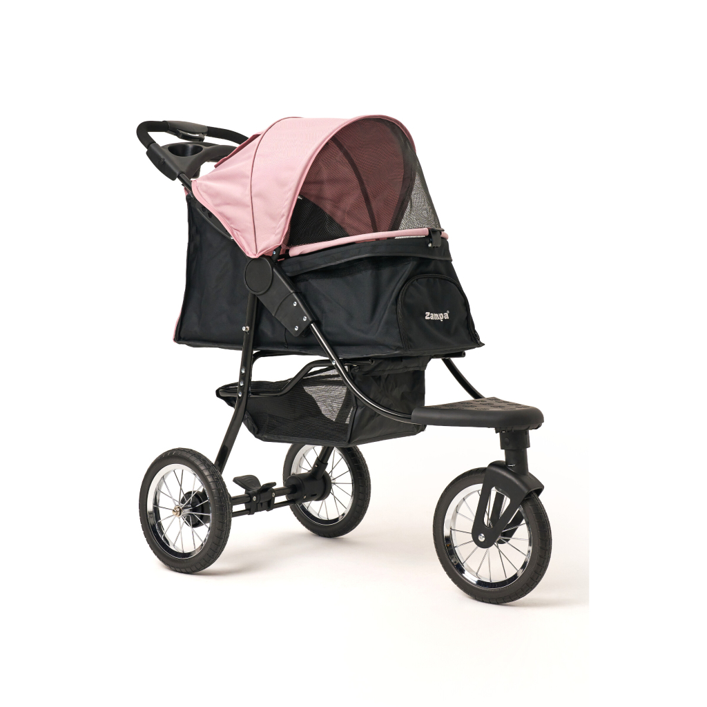 Zampa Ricciardo Kedi ve Köpek Taşıma Arabası 54x104x101cm (Pembe)