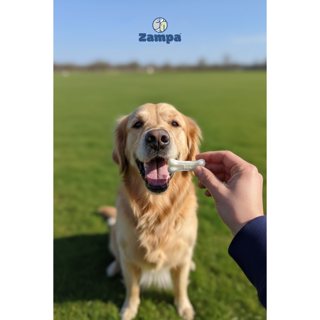 Zampa Beyaz Press Kemik Köpek Ödülü 10-12gr (10'lu)