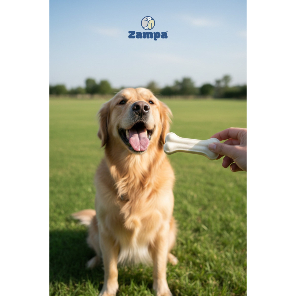 Zampa Beyaz Press Köpek Çiğneme Kemiği 20-25gr (100'lü)