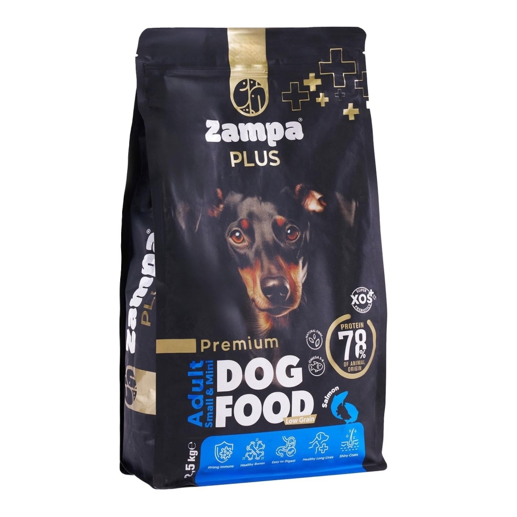 Zampa Plus Premium Somon Etli Yetişkin Köpek Maması 2,5kg