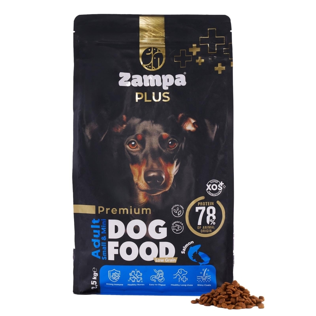 Zampa Plus Premium Somon Etli Yetişkin Köpek Maması 2,5kg