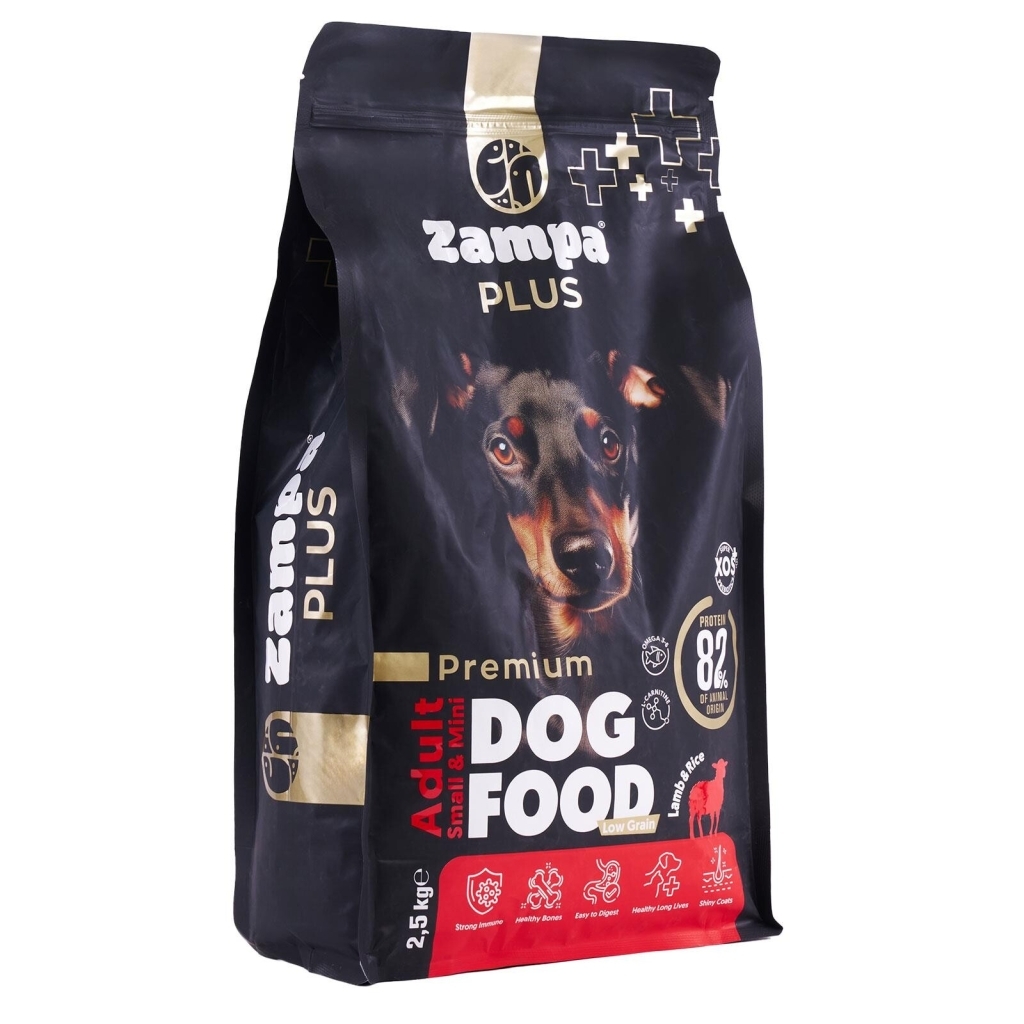 Zampa Plus Premium Kuzu Etli ve Pirinçli Yetişkin Köpek Maması 2,5kg