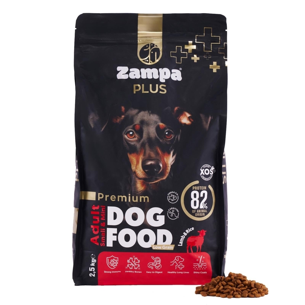 Zampa Plus Premium Kuzu Etli ve Pirinçli Yetişkin Köpek Maması 2,5kg