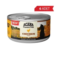 Acana Premium Pate Tavuklu Ezme Yetişkin Kedi Konservesi 85gr (6 Adet)