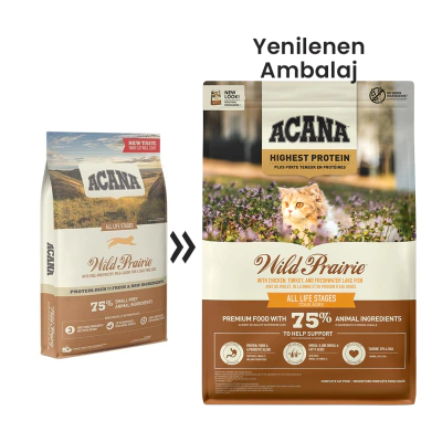 Acana Wild Prairie Tavuklu ve Balıklı Tahılsız Kedi Maması 1,8kg