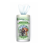 Active Clean Nano Gümüş Kedi ve Köpekler İçin Temizleme Havlusu (100'lü)