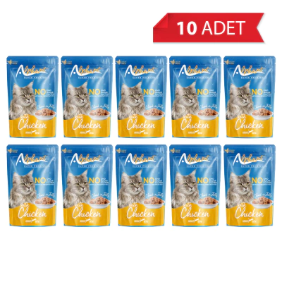 Alphapet Jöle İçinde Parça Tavuklu Yetişkin Kedi Konservesi 85gr (10'lu)
