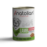 Anatolian Premium Chunk Parça Kuzu Etli Yetişkin Köpek Konservesi 400gr