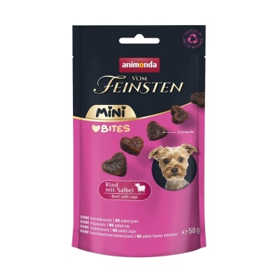Animonda Vom Feinsten Sığır Etli ve Adaçaylı Yetişkin Küçük Irk Köpek Ödül Maması 50gr