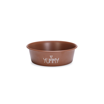 Beeztees Paslanmaz Çelik Köpek Mama ve Su Kabı 940ml (Kiremit)