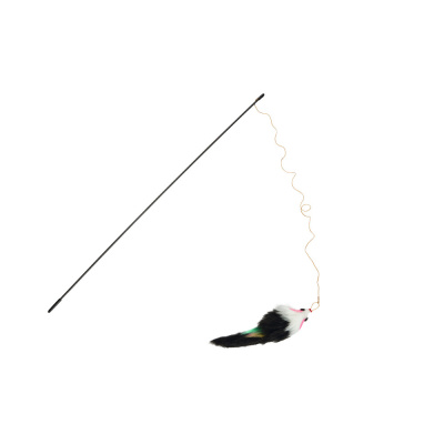 Beeztees Peluş Fare Uçlu Dayanıklı İpli Kedi Oltası 50cm