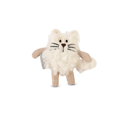 Beeztees Peluş Kedi Oyuncağı 15x10x3cm (Beyaz)