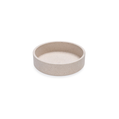 Beeztees Dbl Bambu Kedi Mama ve Su Kabı 12x12x3cm 250ml (Bej)
