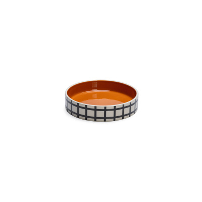 Beeztees Kediler için Seramik Mama ve Su Kabı 16,5cm 300ml (Turuncu-Beyaz)