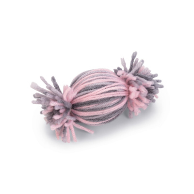 Beeztees Toffee Yün Top Kedi Oyuncağı 10x5x5cm (Pembe)