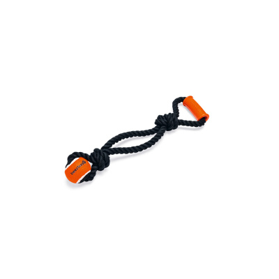 Beeztees Flostouw Tenis Topu Uçlu Diş İpi Köpek Oyuncağı 50x13,5x6,3cm (Siyah)