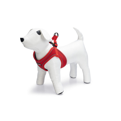 Beeztees Neopren Köpek Göğüs Tasması 41-46cm (Kırmızı)