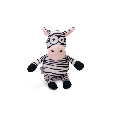 Beeztees Yip Peluş Zebra Sesli Köpek Oyuncağı 25x12x9,5cm (Siyah)