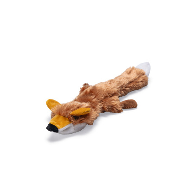 Beeztees Flatino Peluş Tilki Sesli Köpek Oyuncağı 30x13x2,5cm (Kahverengi)