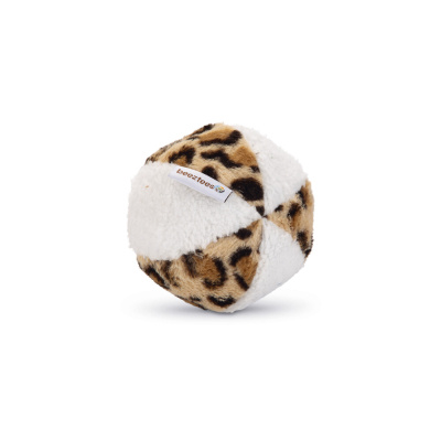 Beeztees Safari Peluş Top Sesli Köpek Oyuncağı 11cm (Kahverengi)
