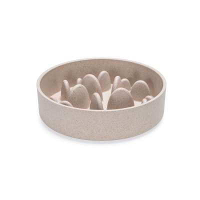 Beeztees Dbl Yavaş Besleme Köpek Mama Kabı 800ml (Bej)